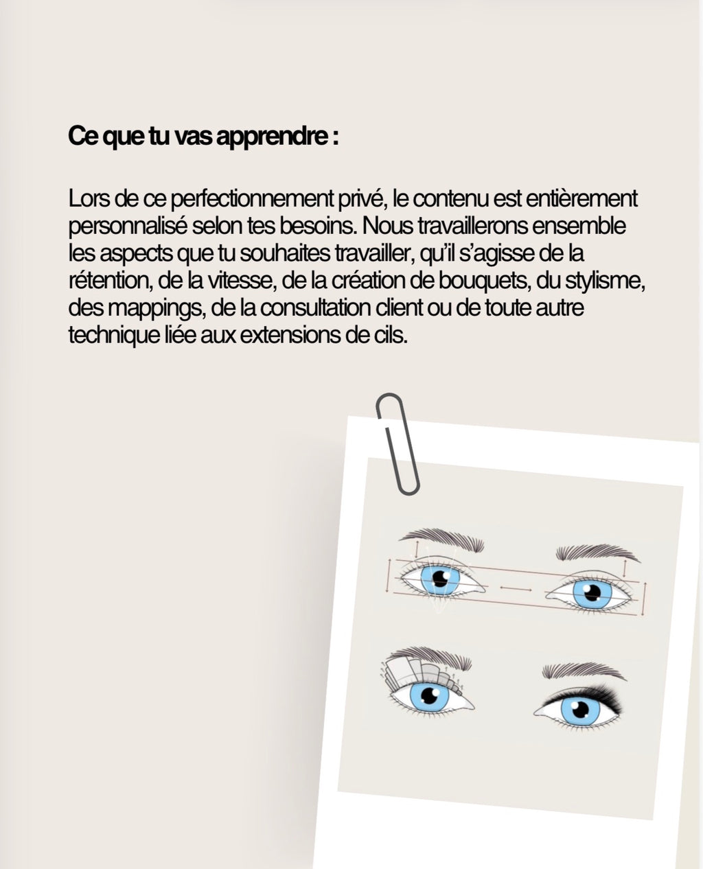Perfectionnement sur mesure